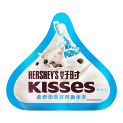 好时 Kisses水滴曲奇奶香白巧克力糖果 27g