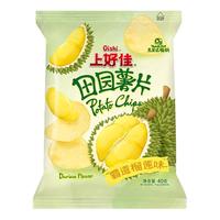 Oishi上好佳多巴胺果味田园薯片膨化零食霸道榴莲味40g/袋