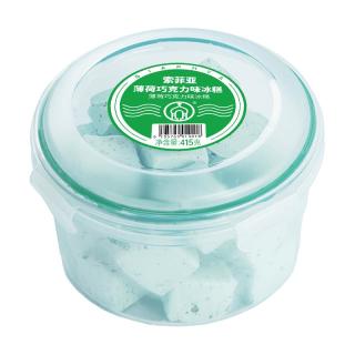 SIAPHYA 索菲亚冰淇淋 薄荷巧克力牛奶口味冰糕大碗冰激凌 雪糕 415g*1碗