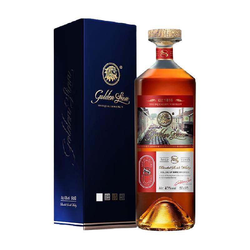 RichHall 英国苏格兰单一麦芽威士忌8年份洋酒500ml