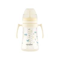 cocome 可可萌 宝宝奶瓶PPSU切片式吸管儿童直通式吸嘴奶瓶2岁＋蓝