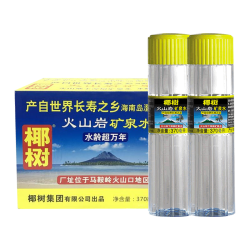 椰树 火山岩饮用天然弱碱性含锶矿泉水 542ml*24瓶饮用水