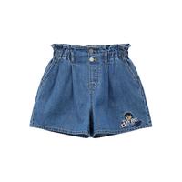 TeenieWeenie Kids小熊童装25年春夏新女童薄款纯棉花苞牛仔短裤