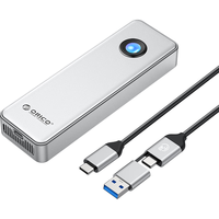 奥睿科(ORICO)USB4硬盘盒40Gbps兼容雷电4/3 M.2 NVMe硬盘盒RGB灯效适用苹果Mac mini笔记本固态外置盒扩容OUM2