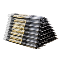 百今中性笔 直液式 速干笔0.5mm全针管签字笔巨能写文具商务办公用品大容量考试 黑色30支 【0.5mm全针管】黑色 30支