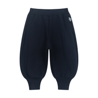 马·拉丁(M.Latin)/童装儿童裤子24冬女小童猫咪造型舒适针织长裤 藏青 120cm