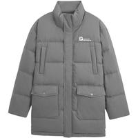 GXG男装 绣花肌理多口袋时尚保暖宽松立领羽绒服外套 23冬