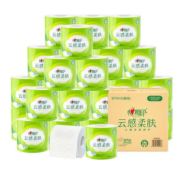 PLUS会员：心相印 卷纸 4层110g30卷