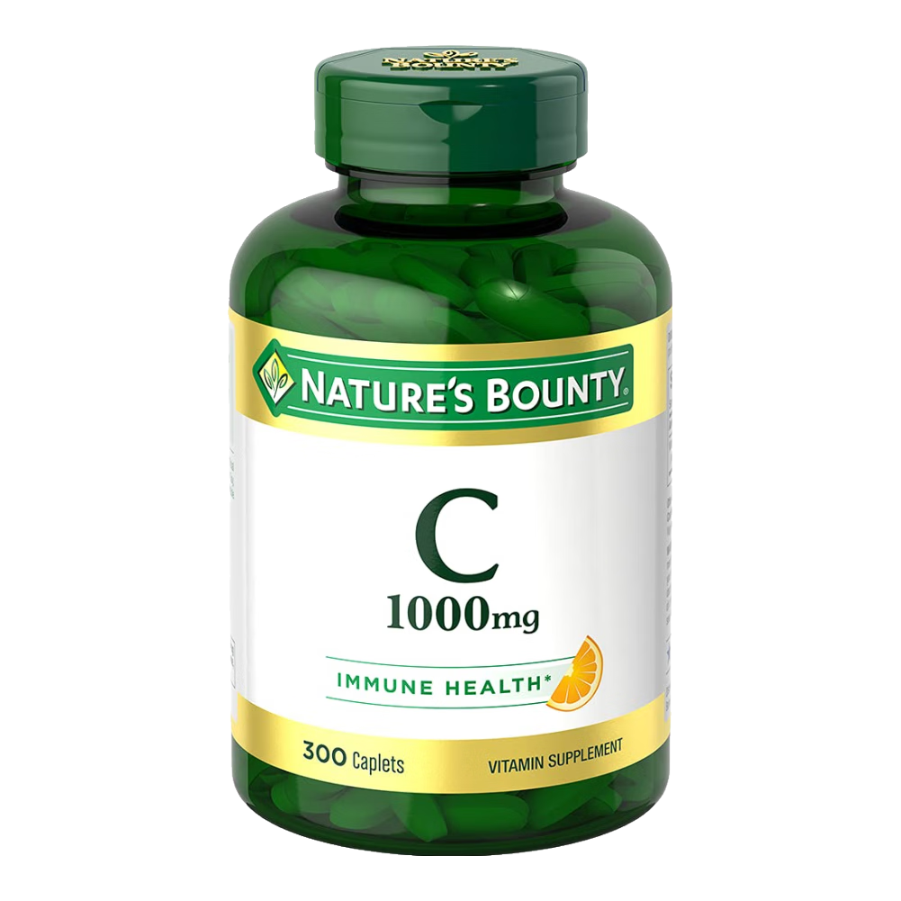  NATURE'S BOUNTY/自然之宝 1000毫克补充剂 维生素C胶囊  300粒 瓶装