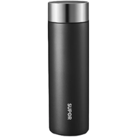 苏泊尔保温杯商务男士车载泡茶水杯子智能显温316L不锈钢办公 曜石黑500ml【316L不锈钢内胆】非显温