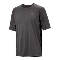 始祖鸟(ARC'TERYX)CORMAC CREW LOGO SS男子户外运动速干防晒透气圆领上衣短袖T恤衫 Black Sapphire/蓝黑色 S (建议60kg-70kg)尺码偏大