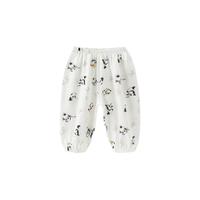 男女宝宝防蚊裤夏季薄款凉感透气宝宝松紧裤束脚裤国风休闲长裤