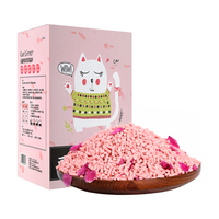 狮子医生 uaxu 华畜 猫砂豆腐猫砂祛味低尘水蜜桃味豆腐砂可冲厕玉米猫沙5kg10斤12L带真玫瑰花瓣