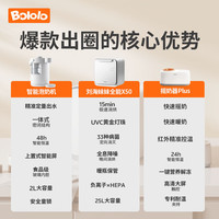 波咯咯(bololo)奶瓶消毒柜 婴儿恒温水壶定量出水 摇奶暖奶 喂养台套餐 【全能喂养台】 25L 全能X50+泡奶机P20 lite+摇奶器Plus