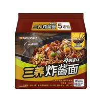 韩国进口三养炸酱面韩式干拌面方便面 140g*5包