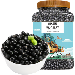 盖亚农场 有机黑豆 1kg 罐装