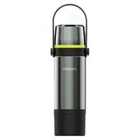  PHILIPS/飞利浦 316不锈钢 便携旅行热水壶 茶漏  灰色 0.65L