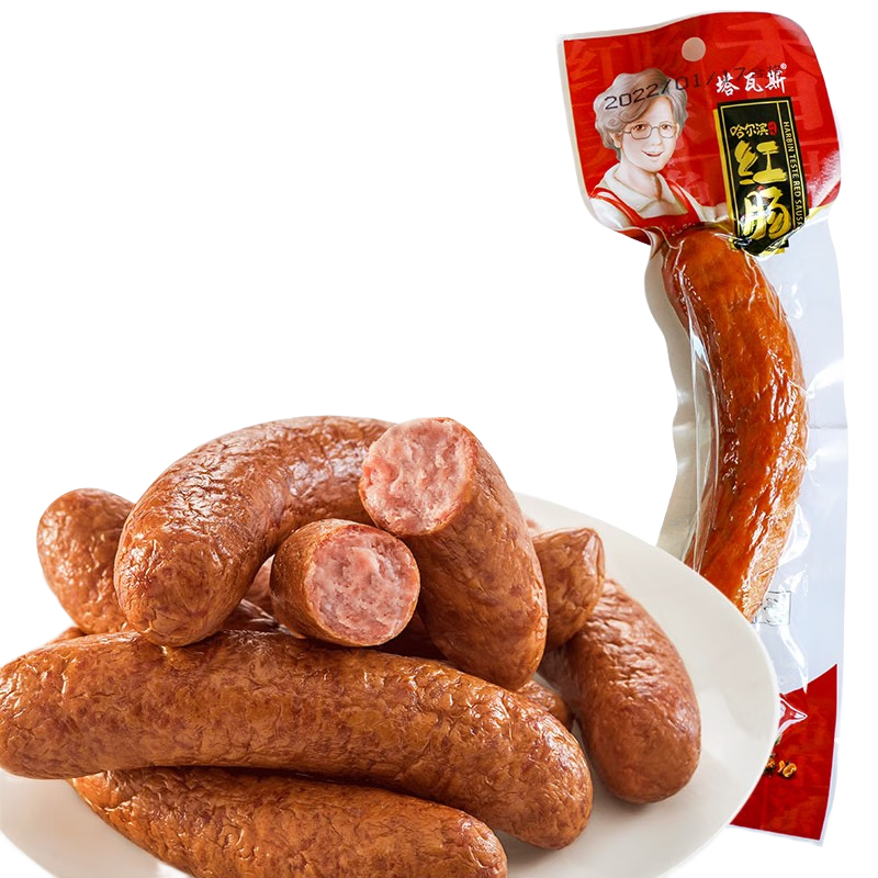 塔瓦斯 哈尔滨风味红肠 俄式熟食腊味 俄式风味红肠90g*2根