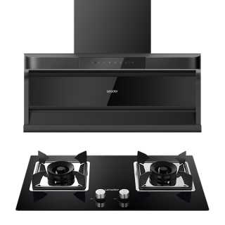 Leader Haier 海尔 智家  烟灶套装 23m?/min大吸力 挥手智控 热熔洗 5.2KW火力IQ92D+L2C