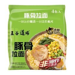 五谷道场 非油炸豚骨拉面 4包装