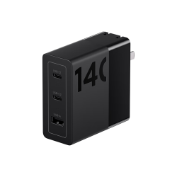 thinkplus 多口快充 氮化镓充电器  Type-C+USB-A口 线充套装 140W