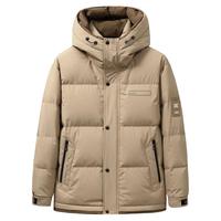 雪中飞 SNOWFLYING 冬男士短款羽绒服加厚保暖商务休闲时尚百搭经典