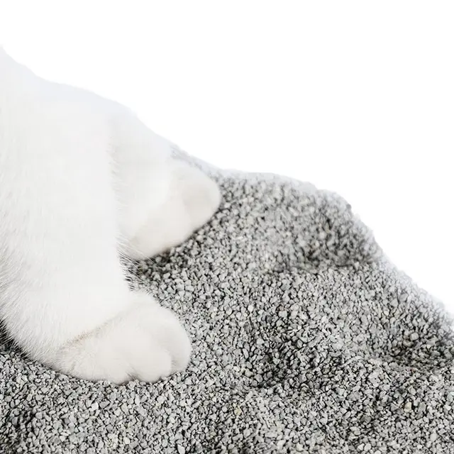 petech一撇天然钠基矿石猫砂10斤低尘矿砂除臭结团矿石膨润土5kg