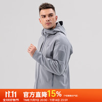 X-BIONIC XBIONIC战神软壳衣外套男连帽夹克户外保暖防风防泼水schoeller舒乐软壳 铁灰 L