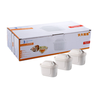 沃夫浦恩适配Brita碧然德滤芯净水壶家用滤水壶通用滤芯过滤壶净水器过滤器滤水器三代德国技术 适配Brita碧然德:加强版 3枚装