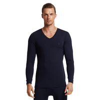 PLAYBOY 花花公子 莫代尔秋衣秋裤男士自发热加绒加厚棉保暖内衣套装冬季款