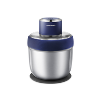 摩飞电器（Morphyrichards）绞肉机家用电动多功能料理机绞馅机宝宝辅食搅拌机MR9408 轻奢蓝 1.5L