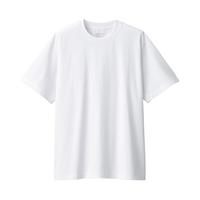 無印良品 MUJI（無印良品 ）男式 天竺织圆领短袖T恤男士打底衫男款 白色  XL 