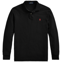 Ralph Lauren/拉夫劳伦男装 2021年早春定制修身版型网眼布Polo衫12924 001-黑色 M