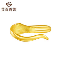 菜百首饰黄金戒指 时尚个性蛇形戒指 女款蛇头吉祥戒指 计价 HJ 黄金戒指 约