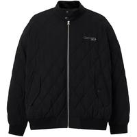 杰克·琼斯(JACK&JONES)男装25年秋冬季轻薄羽绒服男士休闲宽松短款立领鸭绒夹克外套 E40黑色 M (175)