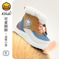 B.Duck 童鞋 男女童雪地靴加绒冬季棉鞋保暖棉靴