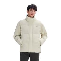 海澜之家（HLA）羽绒服男24立领石墨烯外套男冬季 HWRAW4W095A米杏格纹2M L 175/92A140-160斤