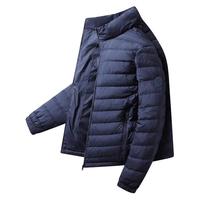 【经典】三层结构男士高级轻型羽绒服立领简约轻薄保暖外套男