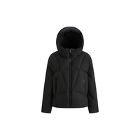 冰洁BINJORA 25冬短款廓形连帽羽绒服女95白鸭绒泡芙羽绒服J5400DR30T