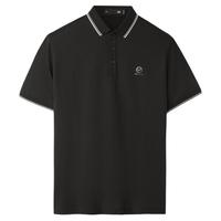 HLA/海澜之家中华龙短袖龙运衫POLO衫24春夏新凉感珠地网眼上衣男
