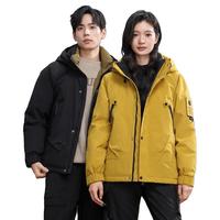 雪中飞 SNOWFLYING【同款】男女短款廓形羽绒服户外出游工装风外套