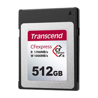 创见 CFexpress B型存储卡 XQD相机内存卡适佳能1DX3/R5/R3 尼康Z6/Z7相机  512GB CFexpress Type-B存储卡 1700MB/s 4K高速卡
