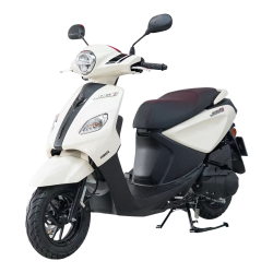 YAMAHA 巧格i125 碟刹版 燃油踏板摩托车 象牙白