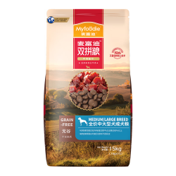 麦富迪 狗粮 无谷牛肉双拼粮全价成犬粮 中大型成犬粮30kg（1kg*30）
