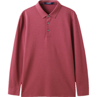 YOUNGOR 雅戈尔 男士长袖POLO衫 VLYT505997OCA 粉红色 XXL