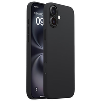 Best Coac适用苹果16手机壳保护套iPhone16全包防摔壳亲肤仿液态硅胶软壳 优雅黑