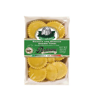 欧格利司（Ogroleass）意大利奶酪菠菜馅云吞意式馄饨 冷冻奶酪饺子CHEESE RAVIOLI 奶酪菠菜馅圆型云吞250g
