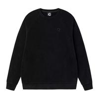 百亿补贴：361° 卫衣男款2025秋冬季新款松弛感休闲长袖加绒圆领套头运动男士 黄石绿 （加绒） XL 180/100A