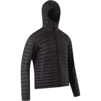 迪卡侬轻薄运动羽绒服户外男保暖连帽男/黑色-2022XL-4711504