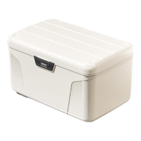 纳份爱密码收纳箱家用大号隐私文件储物箱财务票据药品保险箱带锁置物盒 大号密码箱【咖色】